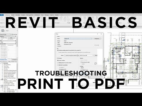 Revit Architecture: Print to PDF Troubleshooting | BIM Modeling
