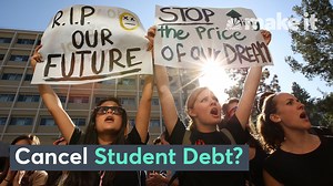 10K views · 67 reactions | Roughly 45 million Americans collectively owe $1.7 trillion in student debt. Many are hoping for student debt relief because the student debt crisis has gotten out of control. Now, legislators appear to be seriously considering student debt forgiveness, but what is being proposed and why is student debt forgiveness so controversial? | CNBC Make It | Facebook