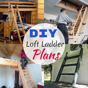 16 DIY Loft Ladder Plans For Small Spaces - DIYnCrafty