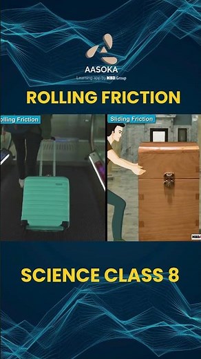What is Rolling Friction? | Friction | Physics | Class 8 | CBSE | NCERT | AASOKA
