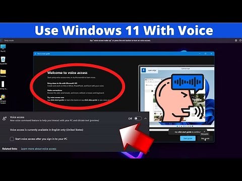 How To Enable Voice Access in Windows 11.