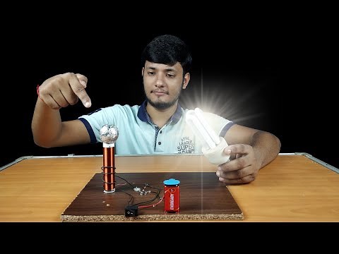 How to Make a Tesla Coil at Home || Science project || Wireless Electricity Transfer
