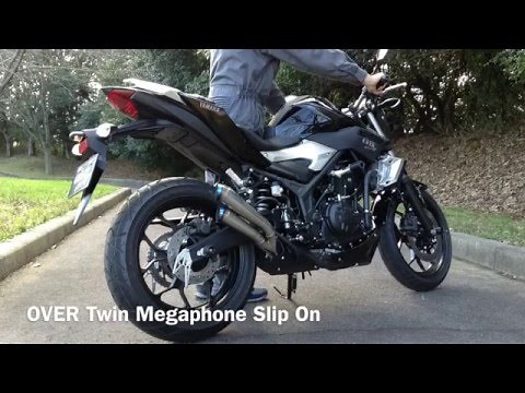 MT-25 OVERRACING Twin Megaphone Slip On マフラーサウンド