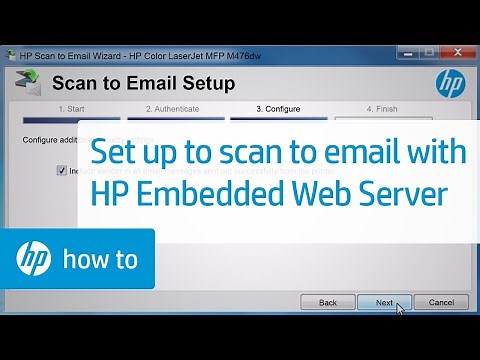 Set up Scan to E-mail using HP Embedded Web Server (EWS) | HP Printers | HP