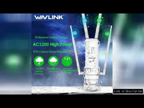 Wavlink High Power AC1200/600/300 Outdoor Wireless WiFi Repeater AP/WiFi Router Dual Dand 2.4G+5Ghz