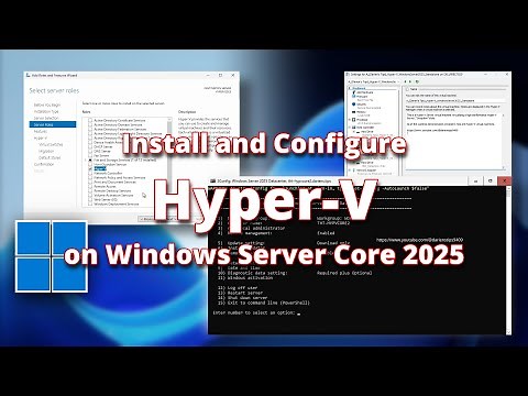Install and Configure Hyper-V on Windows Server Core 2025