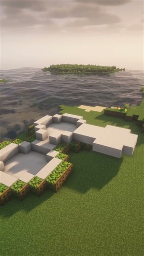 Minecraft Modern Pool 💦 Cozy 3-Tier Water Design 🌿 #minecraftshorts #minecraft #minecraftbuilding