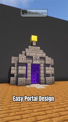 Simple & Easy Portal Design for your World | Minecraft Aesthetic Idea