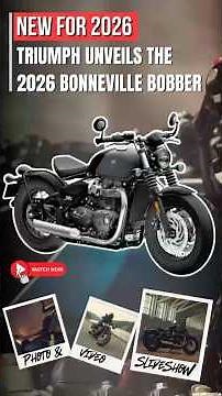 2026 Triumph Bonneville Bobber First Look!