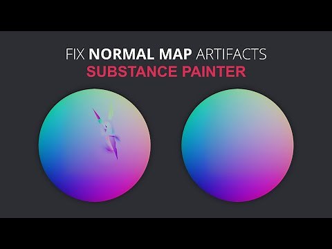 Fix Normal Map Artifacts in Substance Painter - Tutorial