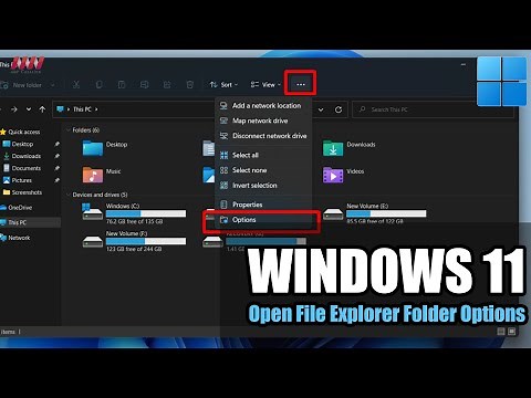 How to Open File Explorer Folder Options on Windows 11
