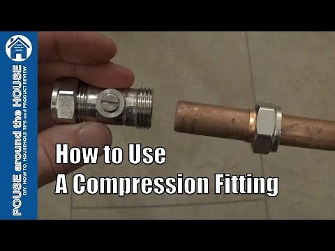 How to use a compression fitting. Compression plumbing tutorial. Plumbing for beginners!