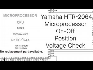 Yamaha HTR-2064 Microprocessor On-Off Position Voltage Check #omvisionelectronic