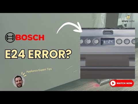Bosch Dishwasher E24 Error? 5 Fixes (90% Success Rate!)