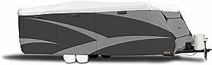 ADCO 34841 Designer Series Gray/White 20' 1" - 22' DuPont Tyvek Travel Trailer Cover