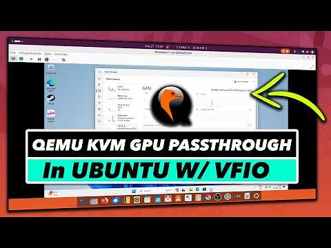 How To Use QEMU KVM GPU Passthrough in UBUNTU Using VFIO || Easy GPU Passthrough GUIDE