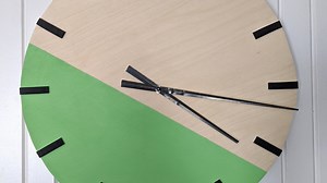 43K views · 96 reactions | Here's how to make a color blocked clock from scratch! Get the project materials here! https://www.hometalk.com/l/q2fA | Hometalk | Facebook