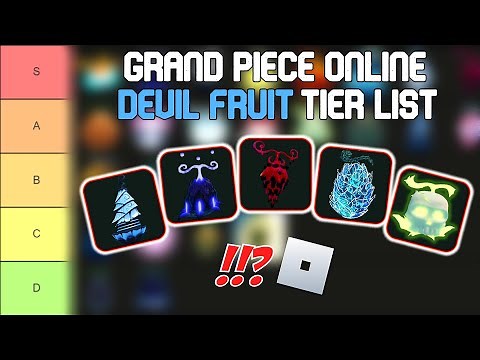 Grand Piece Online Fruit Tier List | Roblox Tier Lists