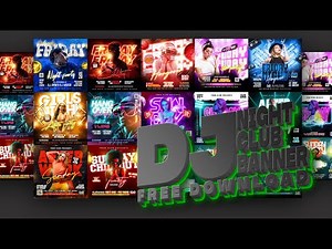 Free Download DJ Party Flyer Design PSD | Design Dj Night party Flyer Psd File free