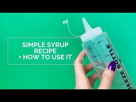 Simple Syrup Recipe + How To Use it on Your Cakes