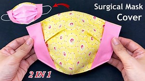 31 reactions · 15 shares | New Style! Diy Surgical Mask Cover 2 In 1 Easy Pattern Sewing Tutorial More Protection | P&K Handmade | Facebook