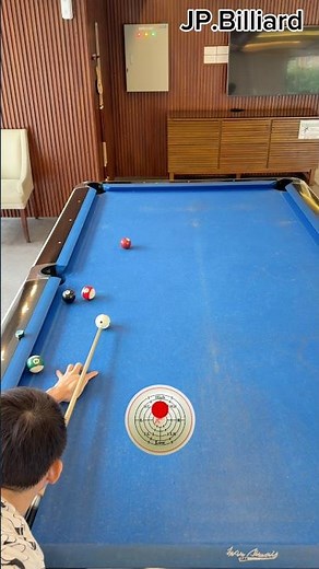 Try to get better at controling the cue ball #billiard #billiards #jpbilliard