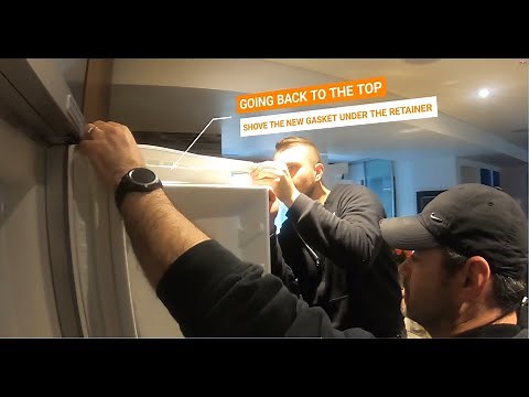 KitchenAid Refrigerator Repair Steps. Replacing the Door Gasket by Spark Service PRO