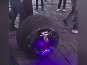 Viral "Robocop": RT-G police robot rolls through the streets