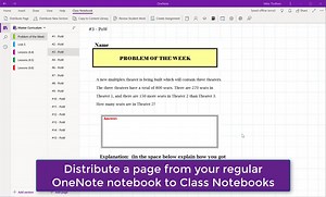 2.1K views · 34 reactions | Based on feedback from educators, we’re introducing a new feature that will allow you to distribute pages from a regular OneNote notebook to your Class Notebooks. Try it out using OneNote for Windows 10, Mac, and iPad! | OneNote Education | Facebook