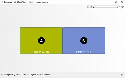 Windows × Windows、Windows × Mac などの2台の PC 間でマウス、キーボードを共有できるソフト「ShareMouse」