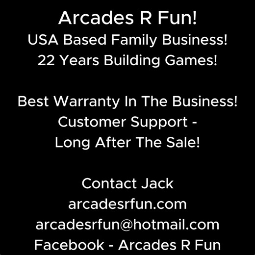 69 reactions · 5 comments | Arcades R Fun Brings the games Into Your Home! Play 1,000's of games with Family & Friends in your Man Cave! Simpsons, TMNT, Time Crisis, T2, Golden Tee, Big Buck Hunter, NBA Jam, WWF WrestleFest, Sonic and so many more games! This is your Dream Arcade! This is not your Arcade1Up! Starts at $1495! Have questions? PM me here on Facebook or e-mail me at arcadesrfun@hotmail.com or contact through arcadesrfun.com | Arcades R Fun | Facebook
