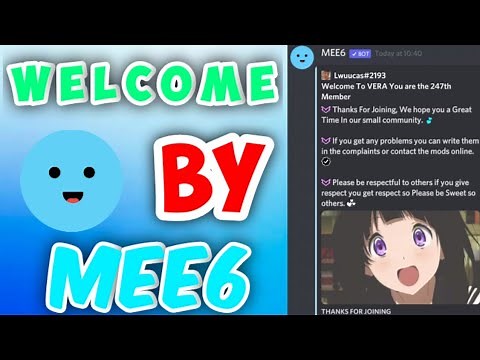 How to Make a WELCOME MESSAGE with Mee6 on Discord
