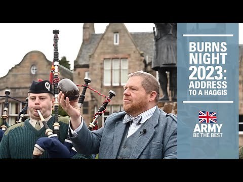 Address to a Haggis | Burns Night 2023 | British Army