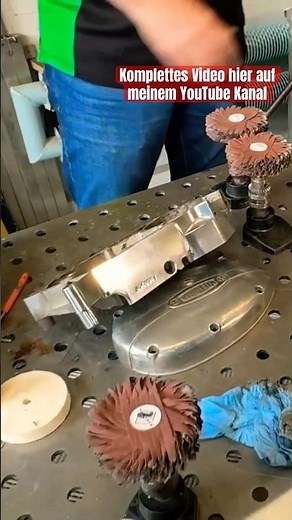 Einfach eine schöne Metall Oberfläche schleifen & polieren