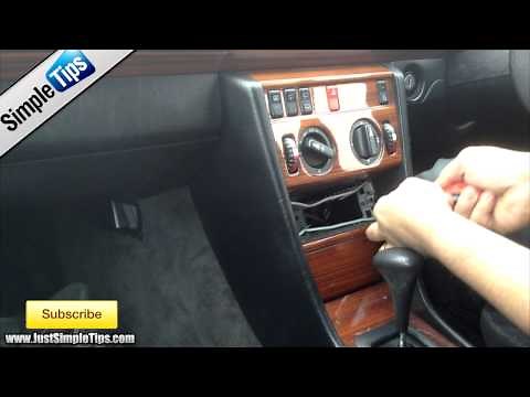 Radio Removal Mercedes C Class (1994-2000) | JustAudioTips