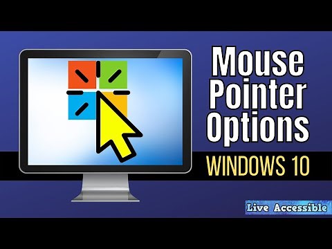 Make your mouse pointer bigger, change color, & find it | windows 10 | low vision, visually impaired