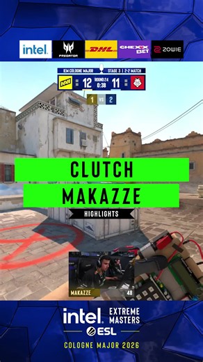 makazze with the clutch to secure map victory 🔥🔥🔥 #ESL #gaming #esports #counterstrike2 #iemcologne2026