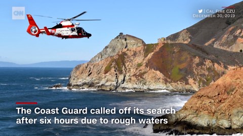 Dashcam footage captures car driving off cliff