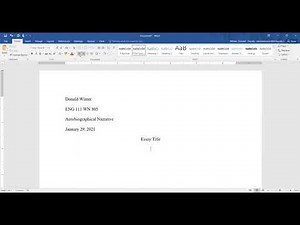 How to Format Your Essay in MLA Style in Microsoft Word