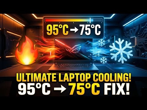 🔥 STOP LAPTOP OVERHEATING WHILE GAMING | 9 PROVEN FIXES TO KEEP IT COOL UNDER 90°C 💻❄️