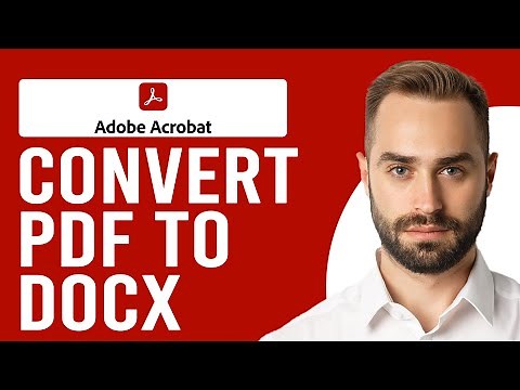 How to Convert PDF to DOCX (PDF to DOCX Converter)