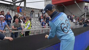 70K views · 49 shares | Joe Root made the day of many fans as he took time to sign autographs and have a laugh. Will he be in similar mood after today's game? | ICC Cricket World Cup | Facebook
