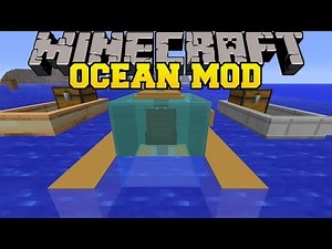 Minecraft: OCEAN MOD (FAST BOATS, SUBMARINES, AND UNDERWATER VILLAGES!) Mod Showcase