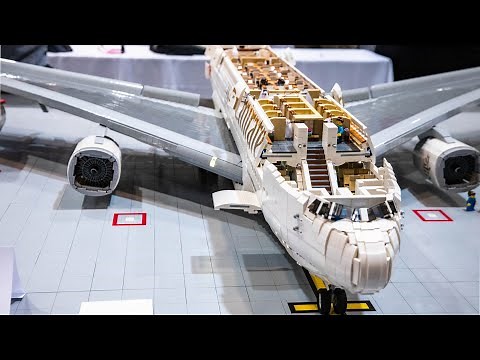 LEGO Minifigure-Scale Airbus A380 Airplane! (40,000+ Bricks!)