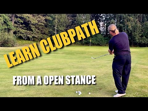 Learn swingpath from an open stance…