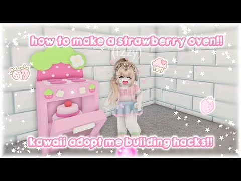 how to make a strawberry oven in adopt me!! | roblox adopt me building hacks