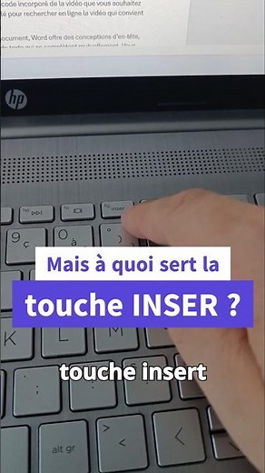 Mais à quoi sert la touche INSER de son clavier ? 🤔🤔 #shorts #clavier #ordinateur #astuce