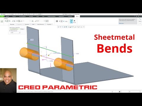 Creo Parametric - Sheetmetal Bends (Part 1)