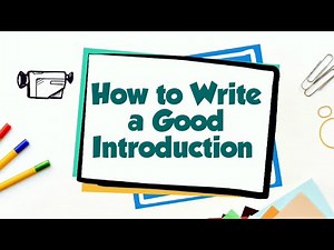 How to Write an Introduction