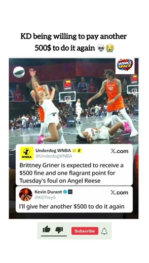 KD Trolls WNBA Fines: "I'll Give Her Another $500 to Do It Again" 💀 #shorts #viral #news #nba #wnba